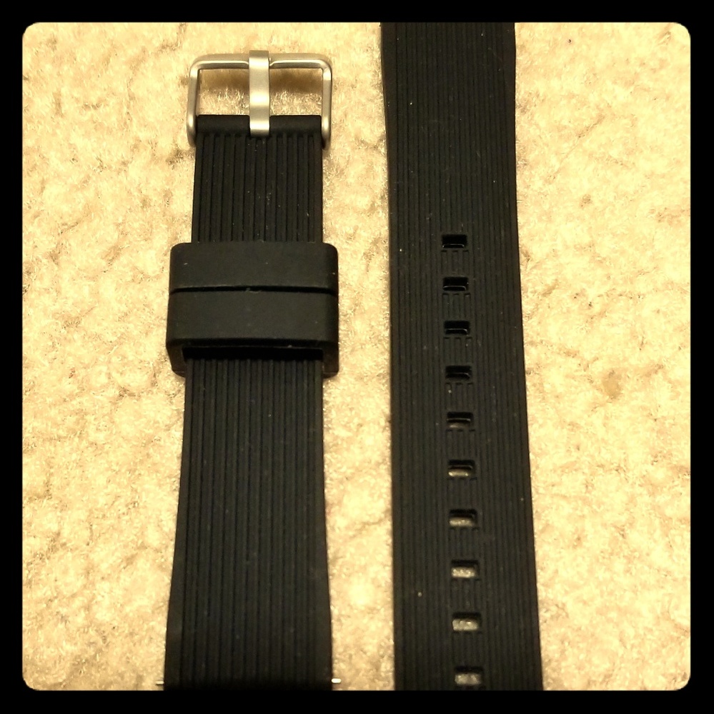 Samsung galaxy watch black silicone band